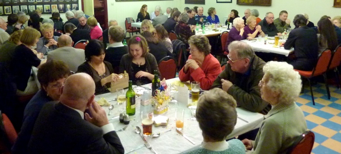 Dinner party at the Finchley Bowling Club