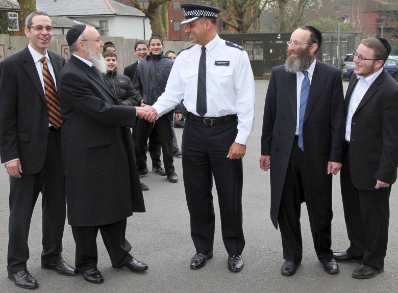 Photo of Police Chief at Pardes Grammar School, Hendon Lane